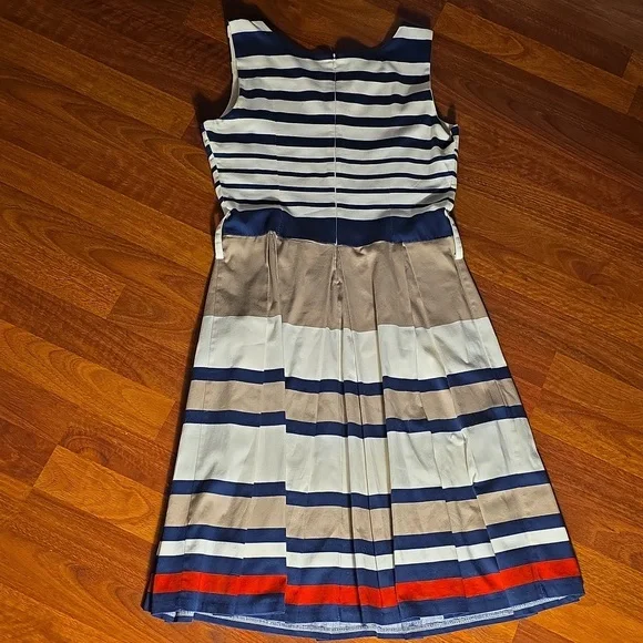 Rinascimento Navy and Red Striped Dress - Picture 3 of 3